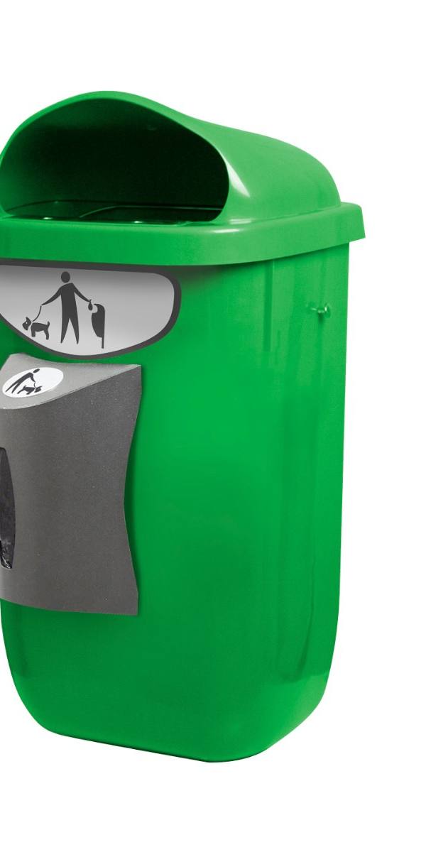 Hondenpoepbak met zakjesdispenser