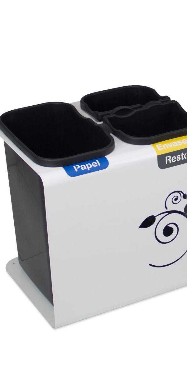 Compacte sorteerbak (2–5 stromen, 30–45 l)