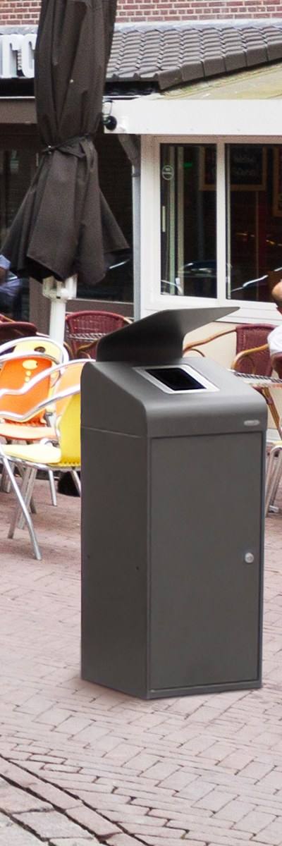 Afvalbak (met regenkap, 95 l)