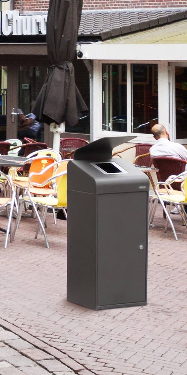 Afvalbak (met regenkap, 95 l)