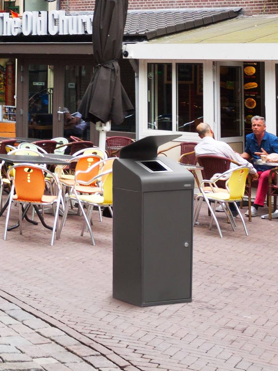 Litter bin (with rain hood, 95 l)