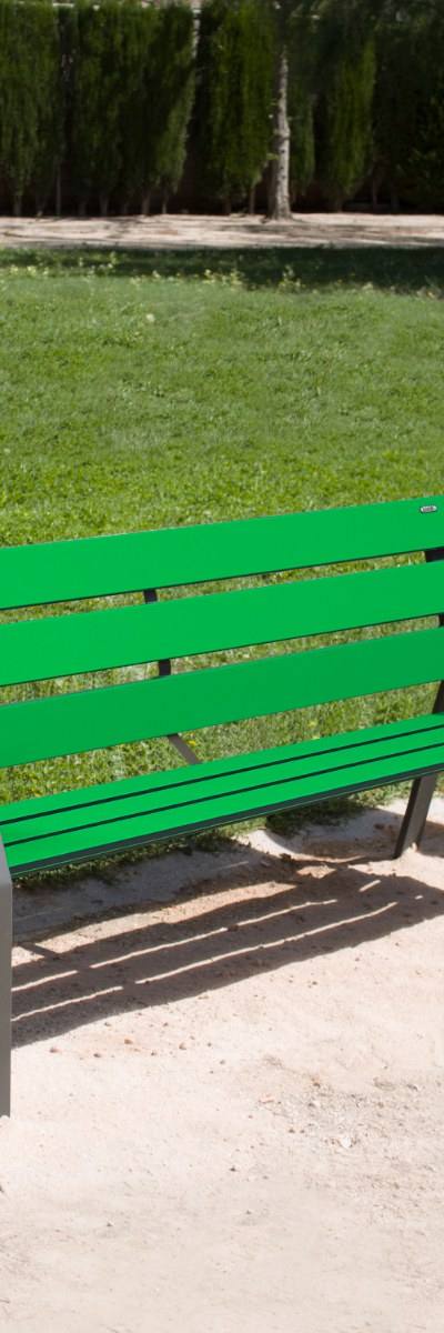 Zitbank in gerecycled kunststof