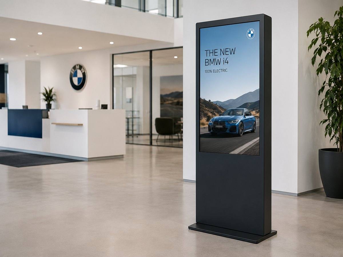 Reclametotem voor binnen