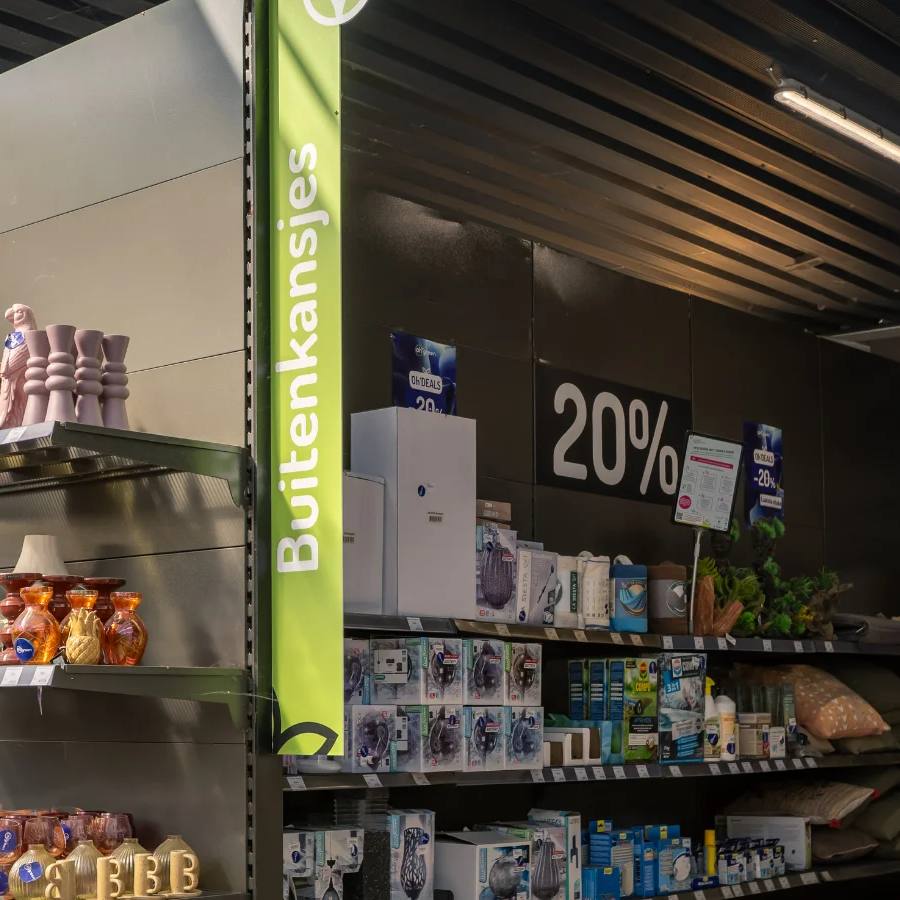 Point of sale Oh'Green — Retail (beeld 2 van 5) · realisatie door Herva-Doublet