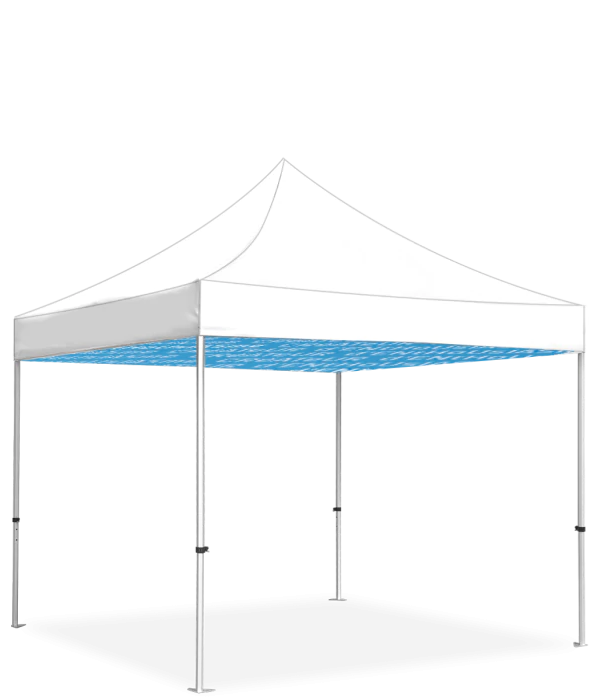 Bedrukt plafonddoek voor plooitent