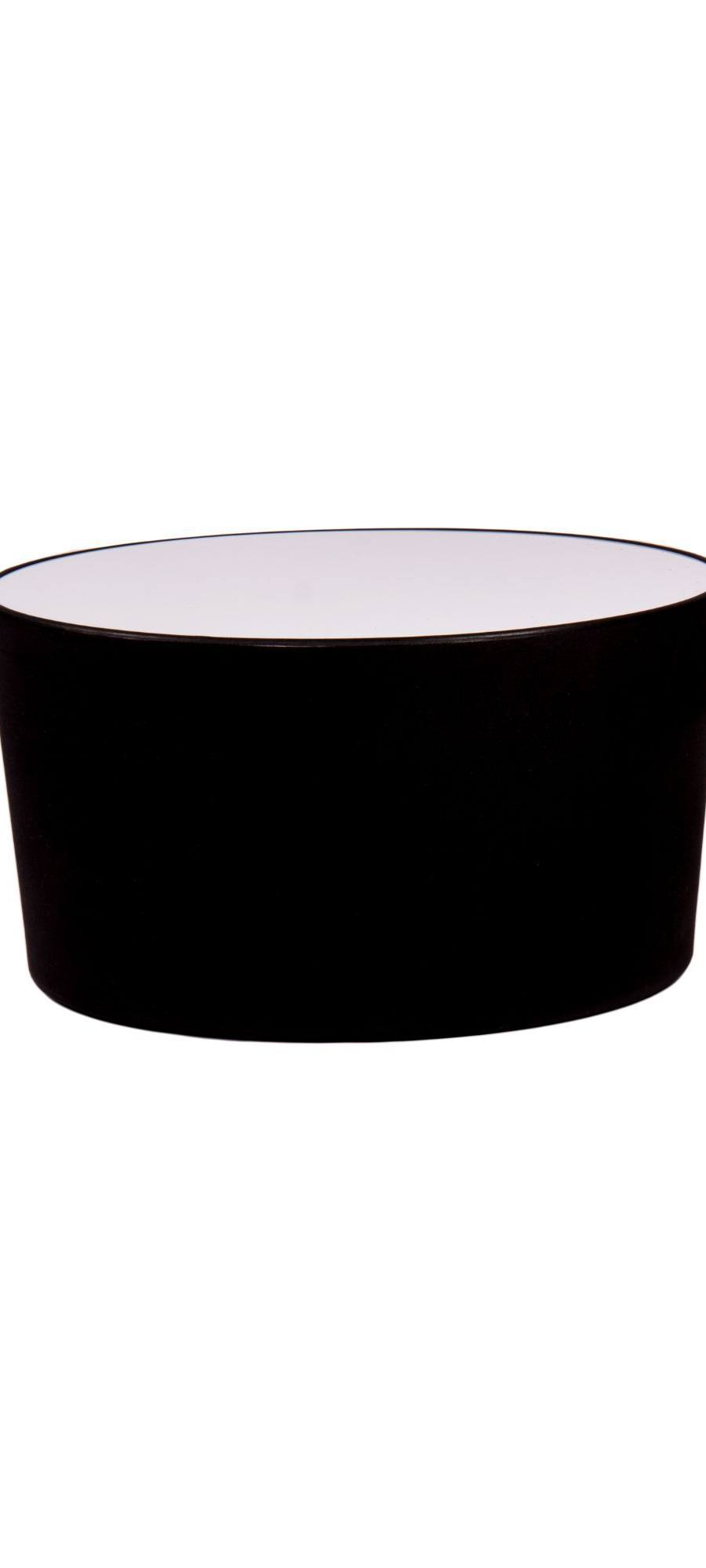 Salontafel rond met verchroomd onderstel