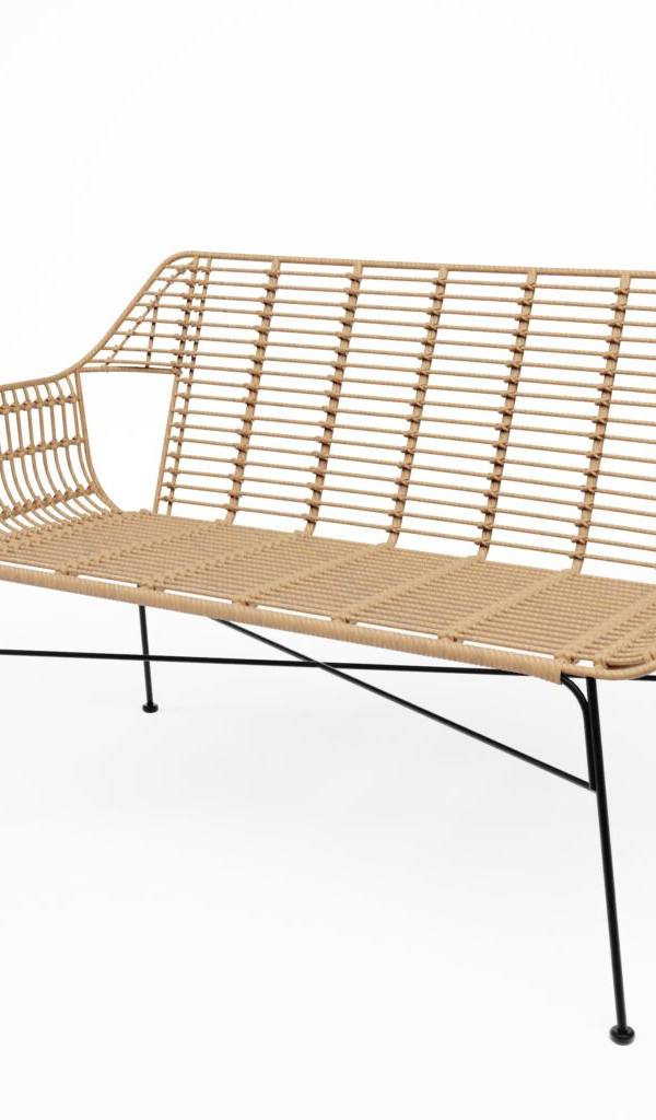 Loungebank in rotanlook