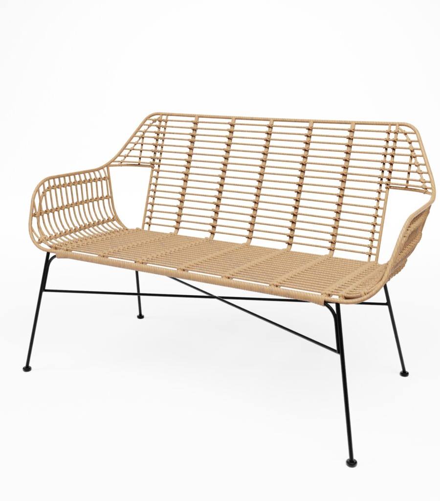 Loungebank in rotanlook