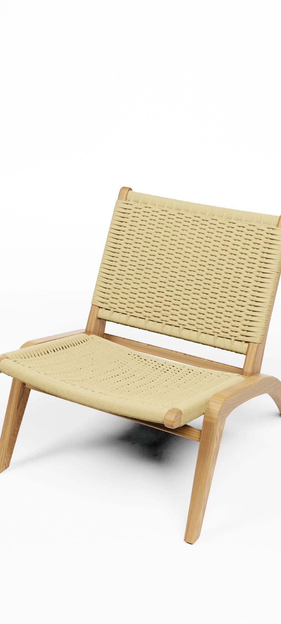Loungezetel laag in hout