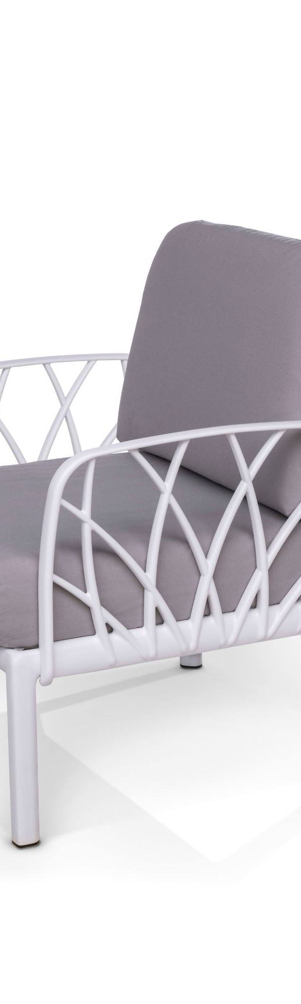 Onderdelen voor modulaire loungezetel in kunststof