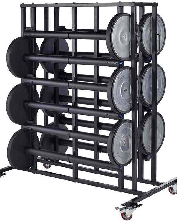 Trolley voor 12 geleidingspalen