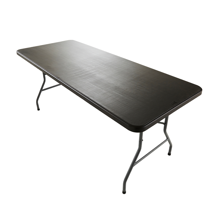 Plooitafel 183 cm, zwart