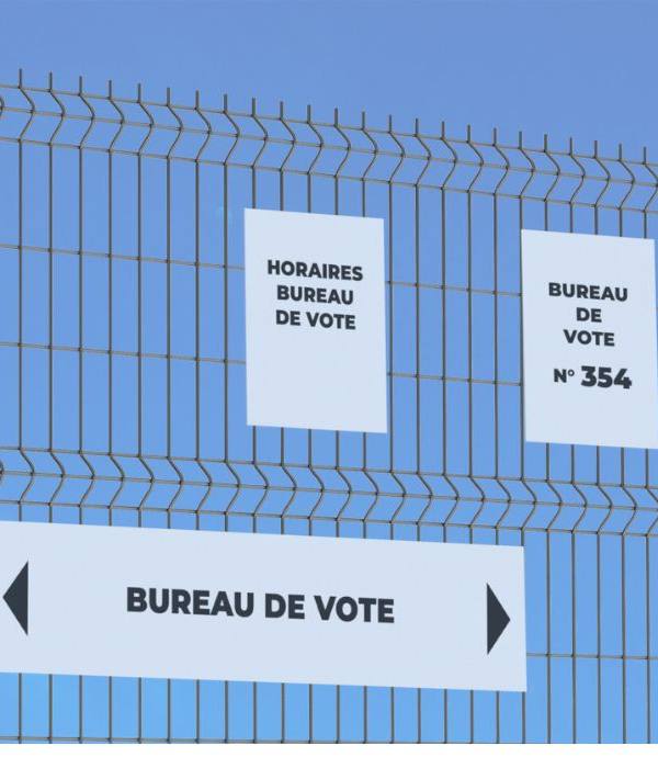 Verkiezings-affichagepanelen