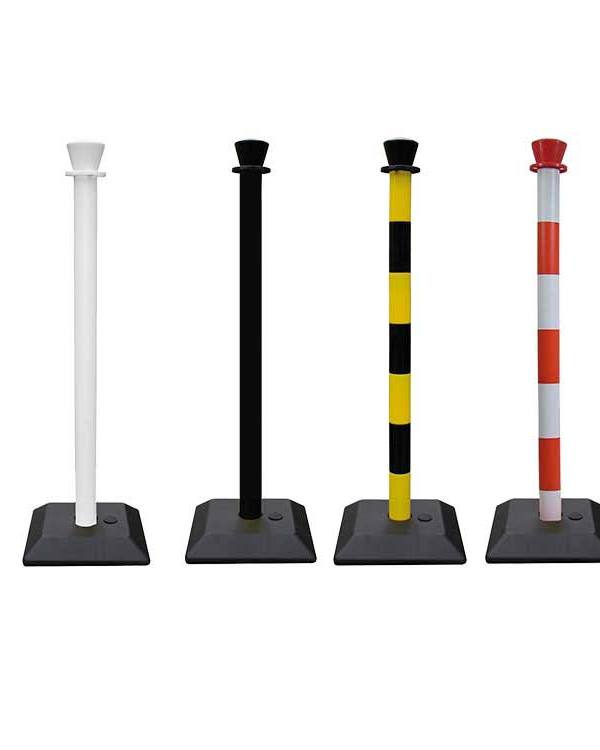 PVC-afzetpaal met verzwaarbare voet