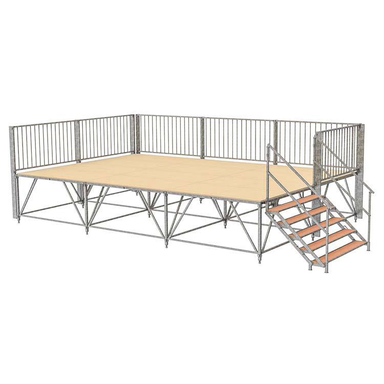 Demountable stage height 1.10 m