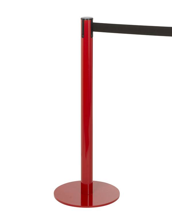 Afzetpaal met gordelband (rood)