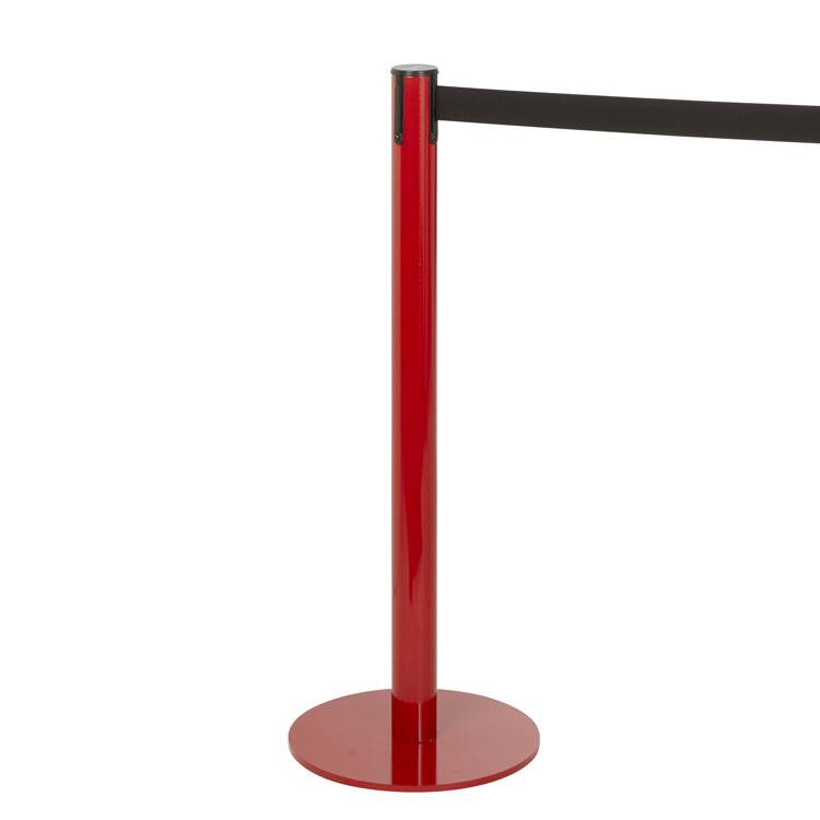 Afzetpaal met gordelband (rood)