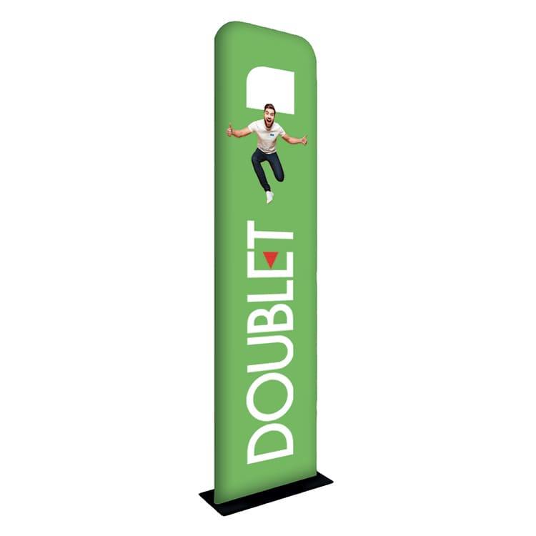 Double-sided advertising totem