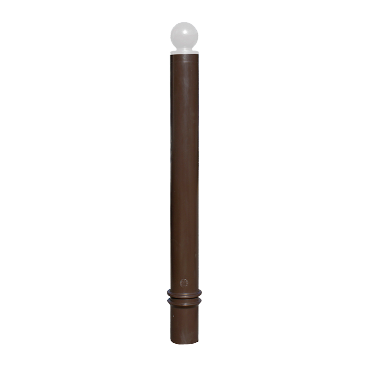 Flexible urban bollard with ball top (accessible)