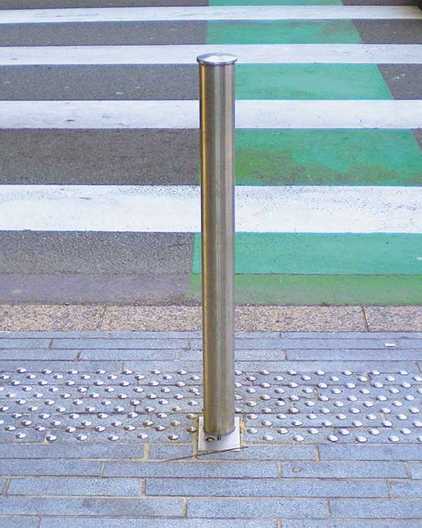 Inox noppen (goud, geciseleerd) voor podotactiele geleiding