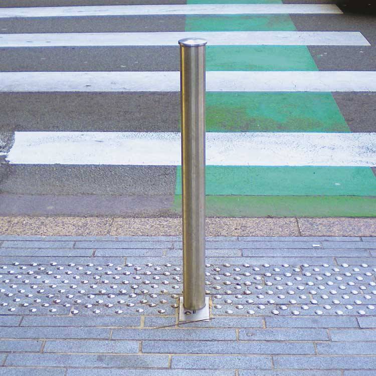 Inox noppen voor podotactiele geleiding