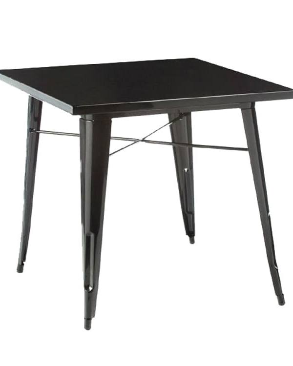 Vierkante receptietafel in staal