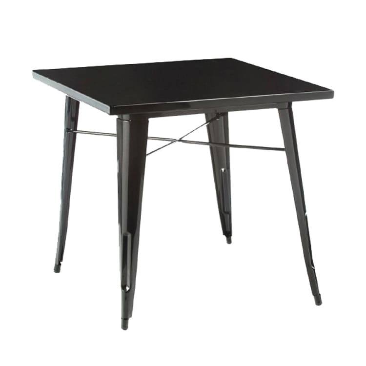 Vierkante receptietafel in staal