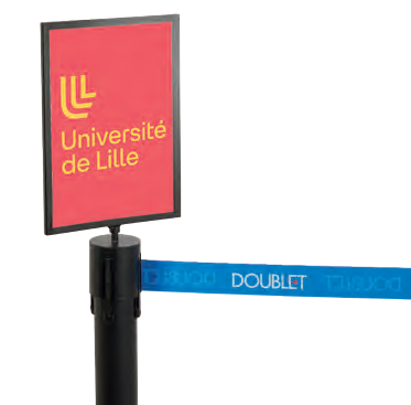 Affichehouder voor afzetpaal (A4/A3)