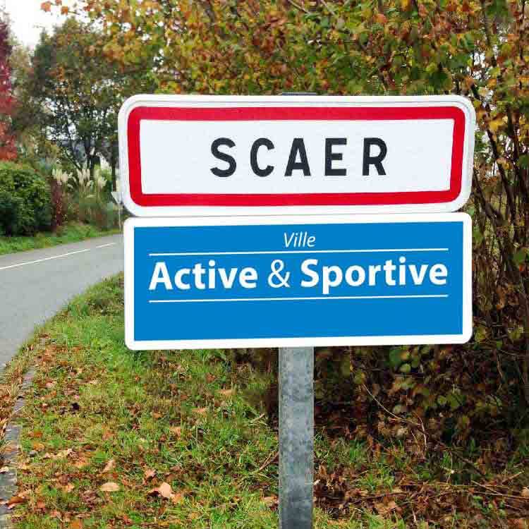 Signalisatiebord 'Actieve & Sportieve Gemeente'