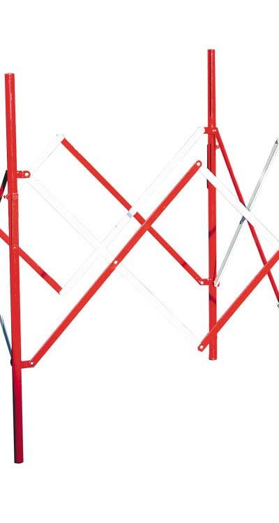 Uitschuifbare vierkante barrière
