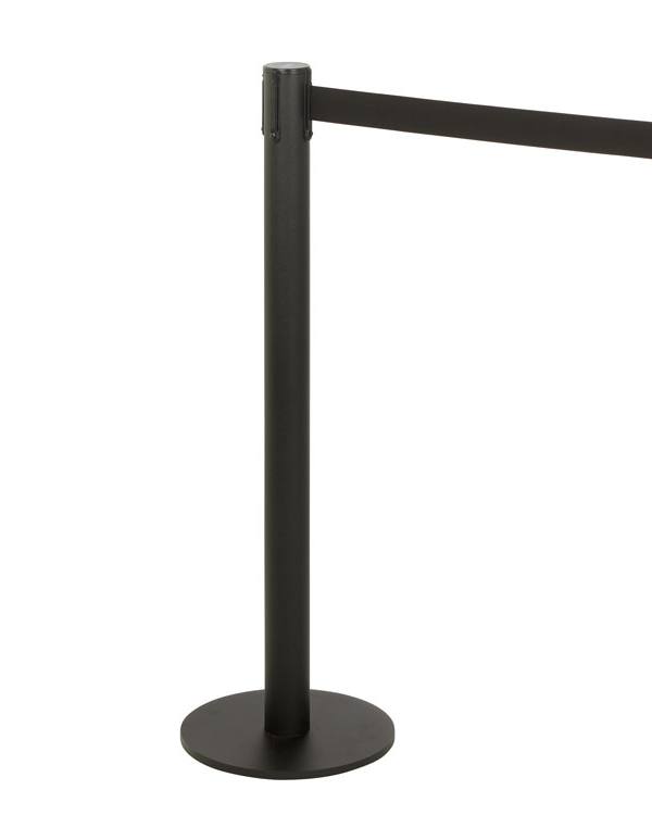 Afzetpaal met gordelband (zwart)