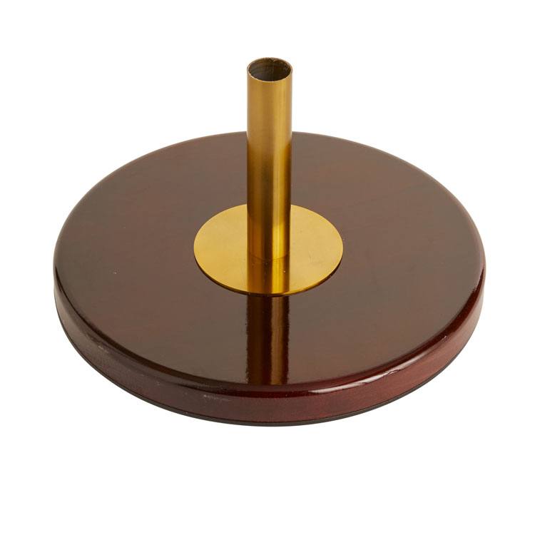 Socle pour drapeau d'intérieur (bois laqué)