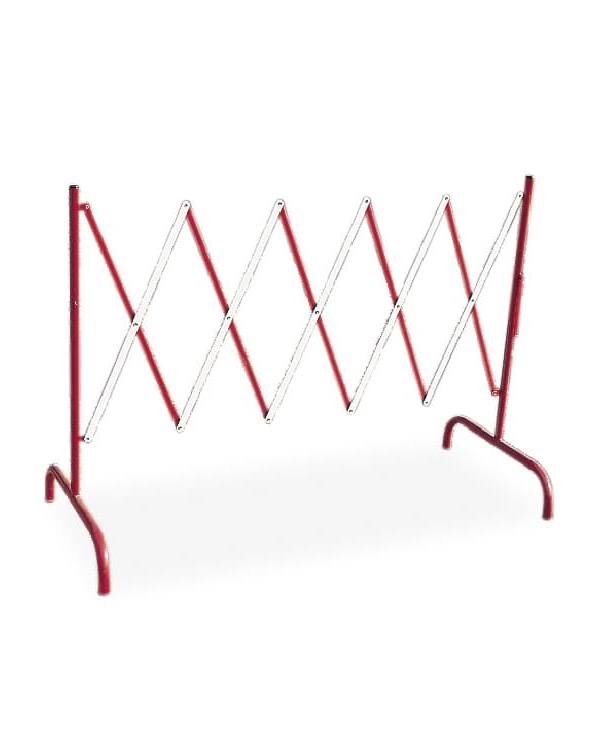 Uitschuifbare barrière (rood-wit)