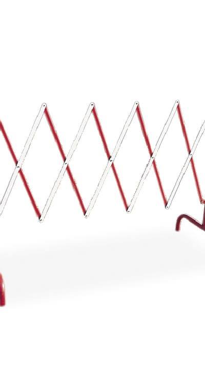 Uitschuifbare barrière (rood-wit)