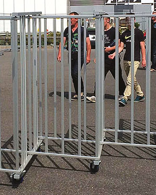 Uitschuifbare aluminium barrière