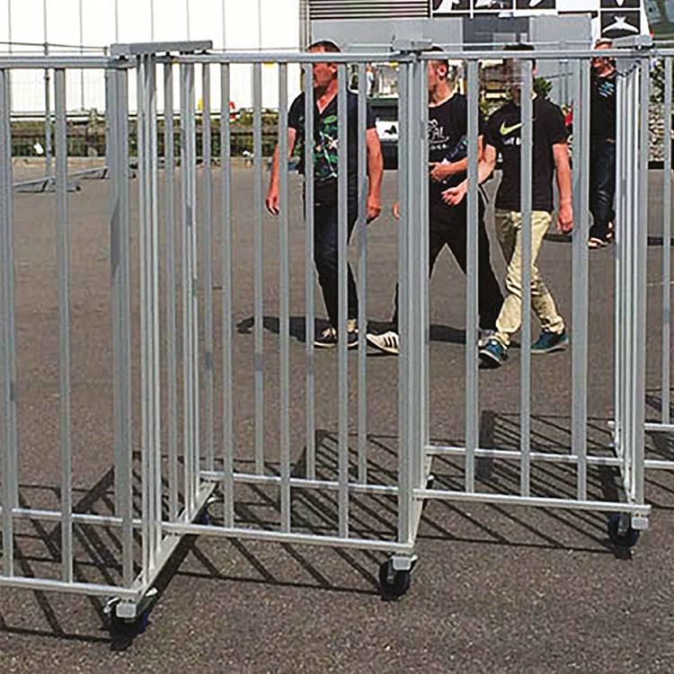 Uitschuifbare aluminium barrière