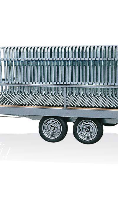 Utilitaire aanhangwagen voor dranghekken
