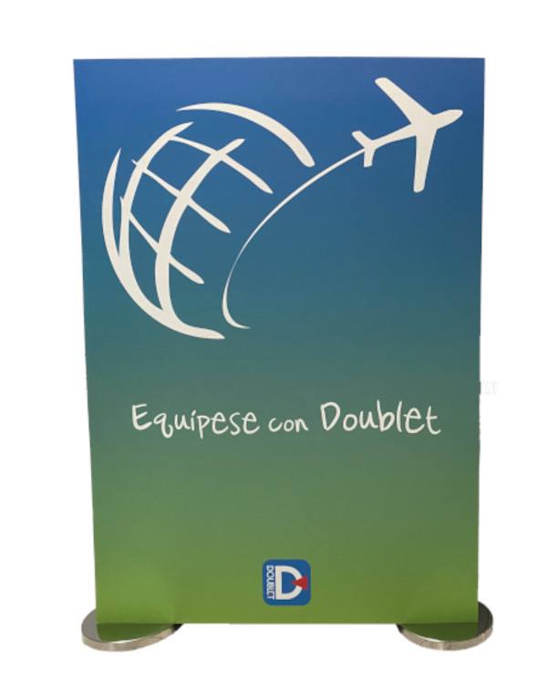Totem voor 2 afzetpalen