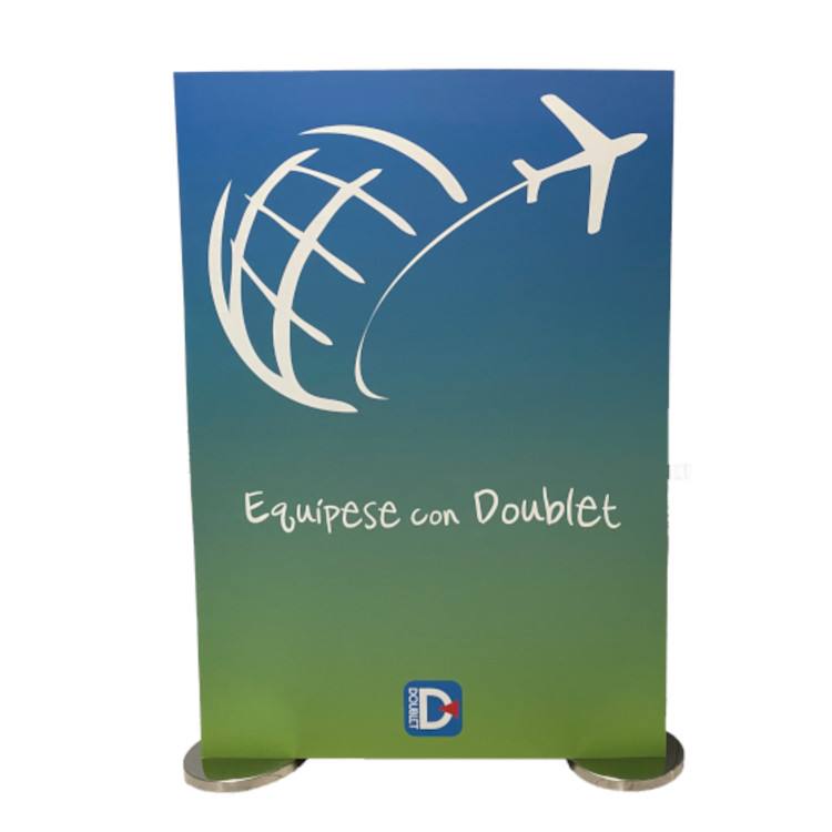 Totem pour 2 poteaux de guidage