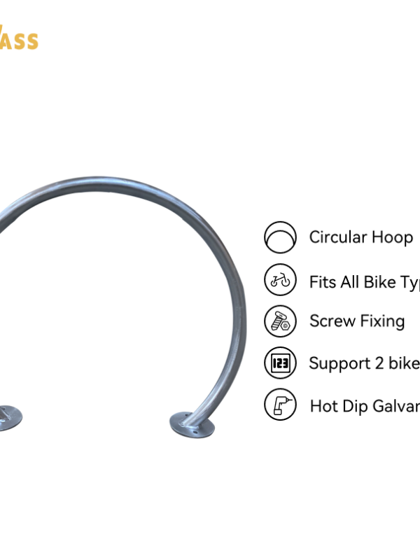 U-fietsbeugel in staal, inox of aluminium