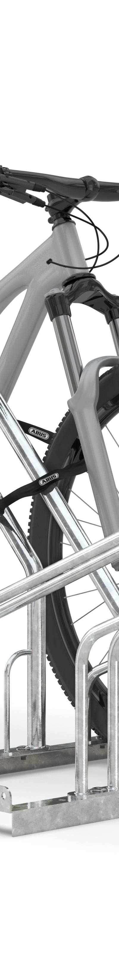 Fietsrek hoog-laag met centrale leunstang
