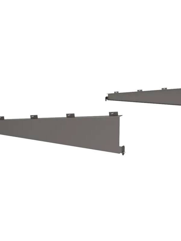 Zijdelingse windschermen voor wachthuisje met plat dak (per paar)