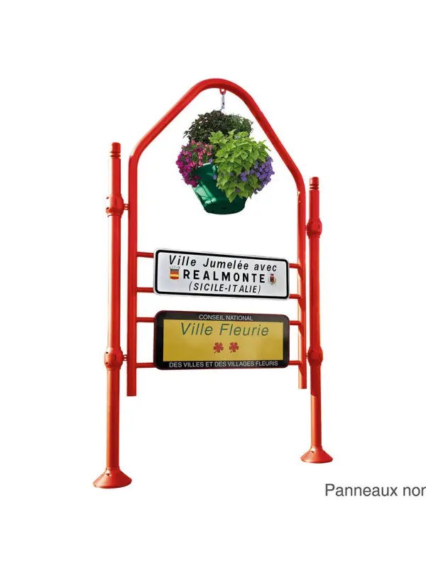 Stadsinkomstbord met sierelementen
