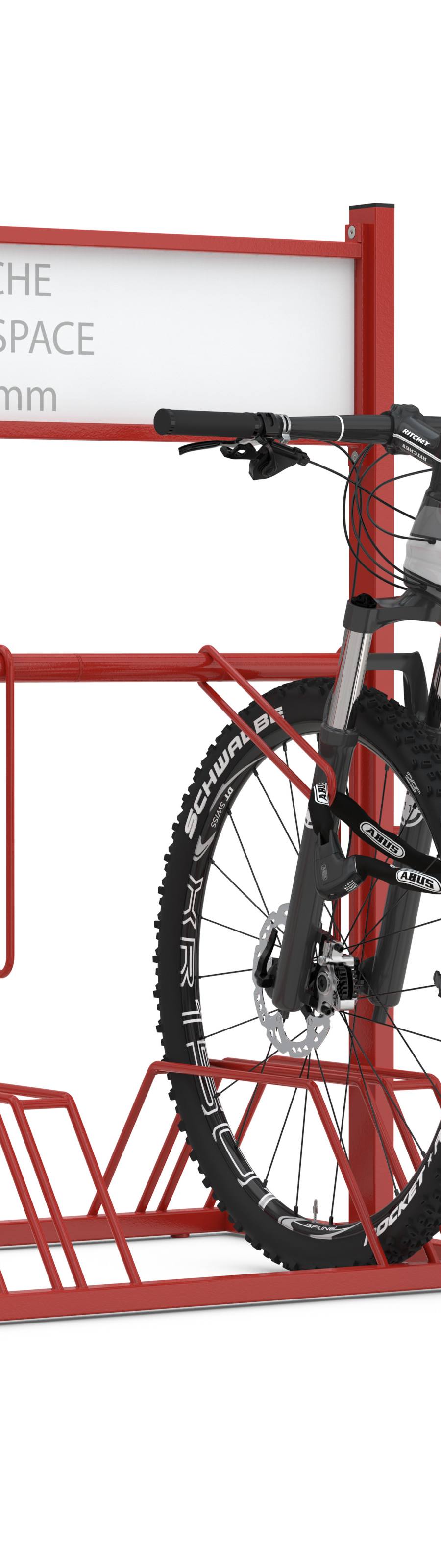 Bedrukking reclamebord voor mobiel fietsenrek