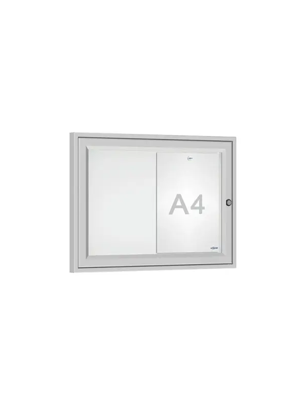 Buitenvitrine 30 mm met draaideur