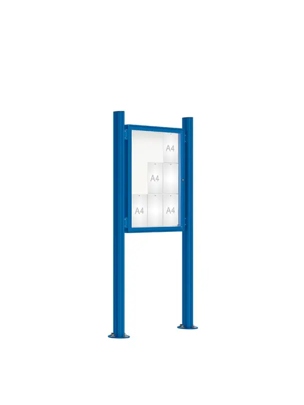 Kopstrook voor buitenvitrine 75 mm