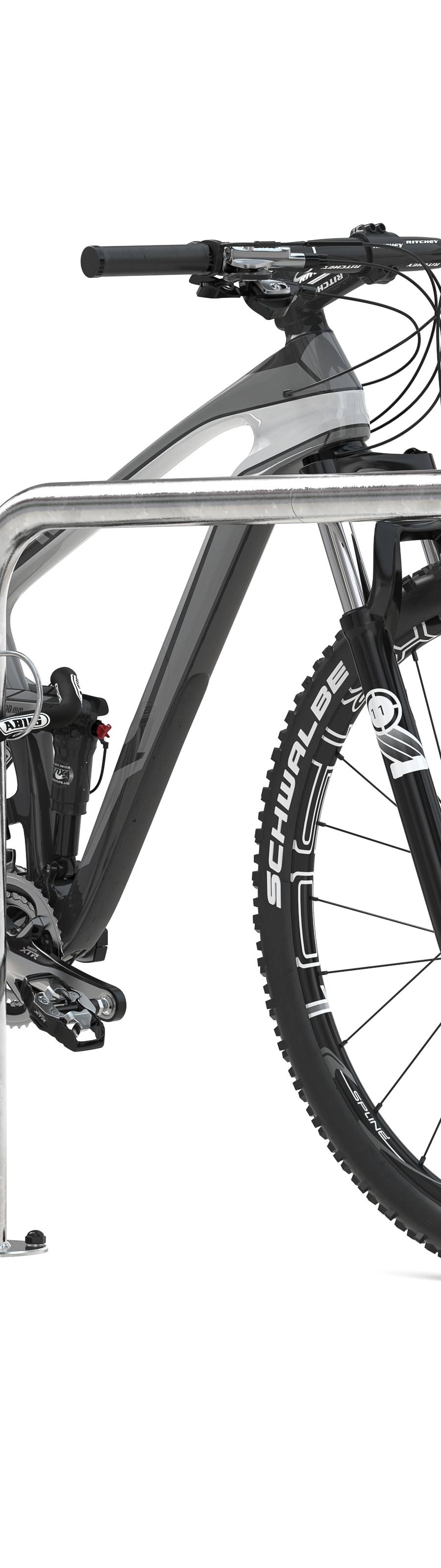 Fietsleunbeugel demonteerbaar in ronde buis Ø 48 mm