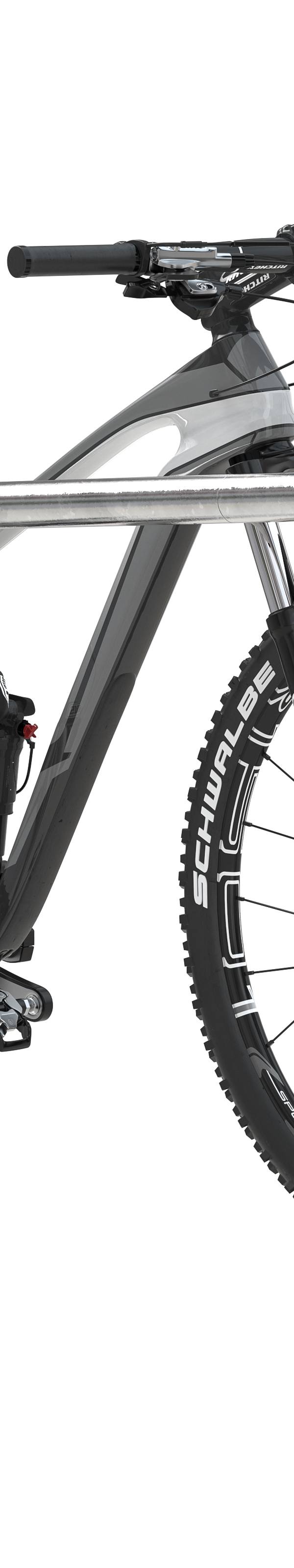 Fietsleunbeugel demonteerbaar in ronde buis Ø 48 mm