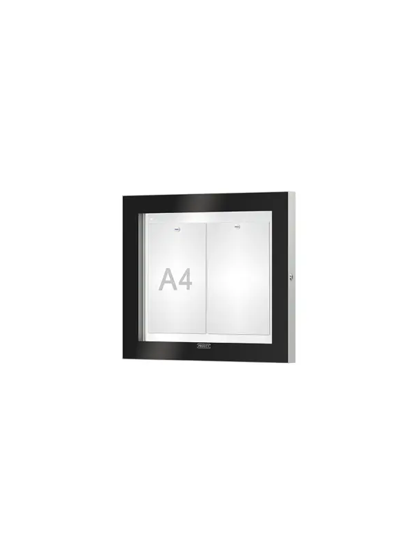 Buitenvitrine 54 mm met draaideur