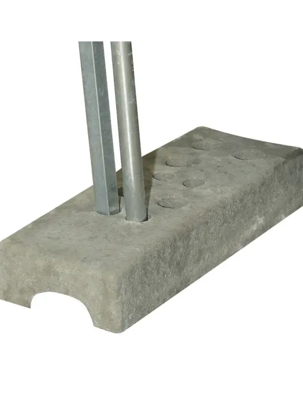 Betonblok voor verkiezingsbord